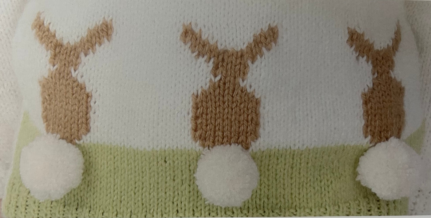 Knitting Pattern 1164 - Rabbit Sweaters In Peter Pan DK