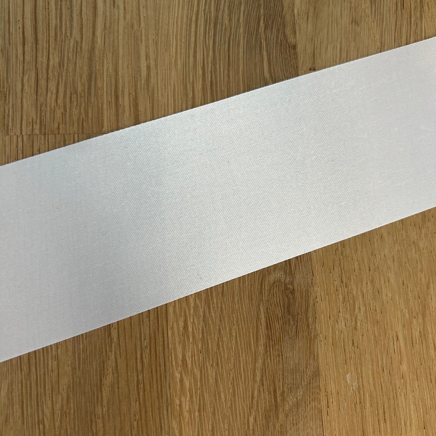 Fused Edge Ribbon - White - 2 Widths Available
