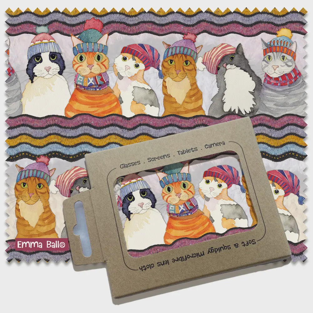 CATS IN HATS - lens Cloth