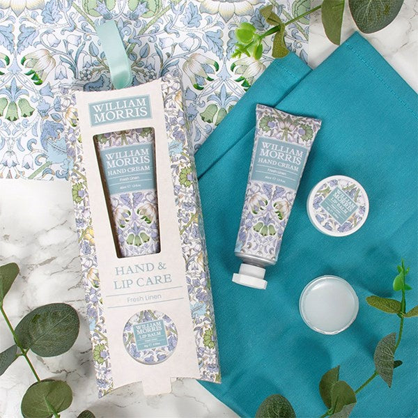 WILLIAM MORRIS - LODDEN - Fresh Linen Hand & Lip Care Set