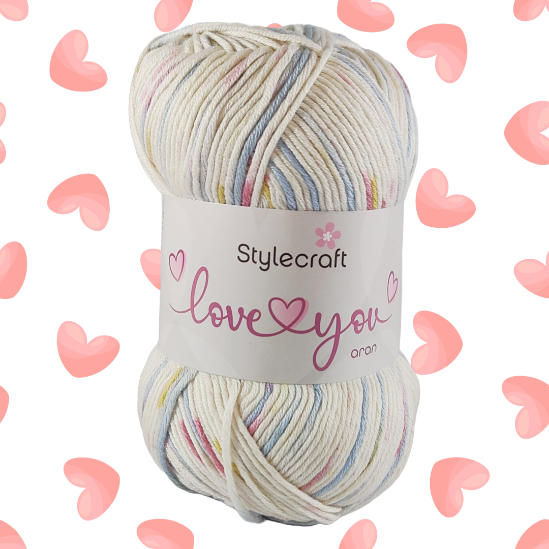 LOVE YOU ARAN 100g - More Colours Available