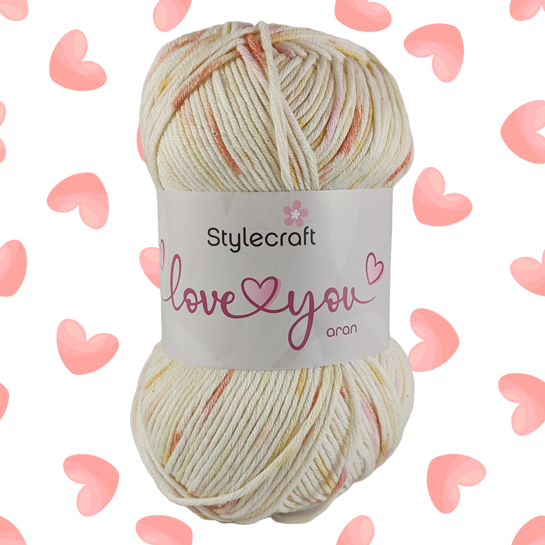 LOVE YOU ARAN 100g - More Colours Available