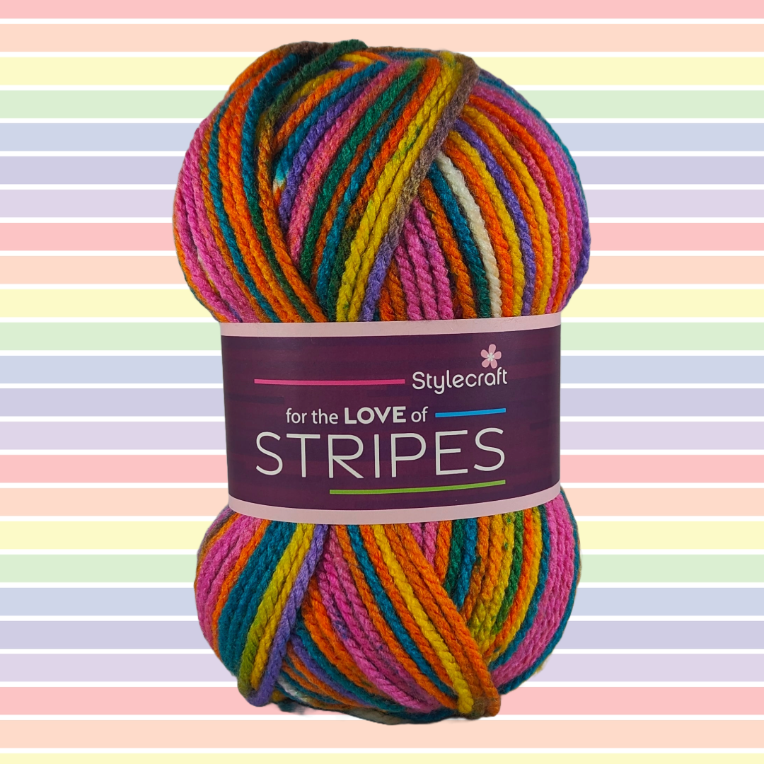 LOVE OF STRIPES Chunky 100g - More Colours Available
