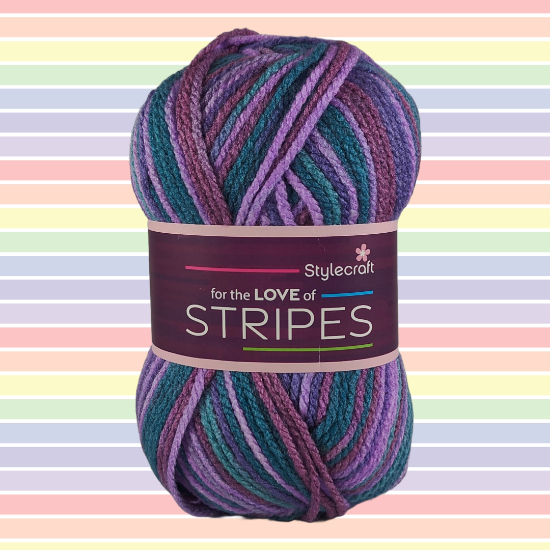 LOVE OF STRIPES Chunky 100g - More Colours Available