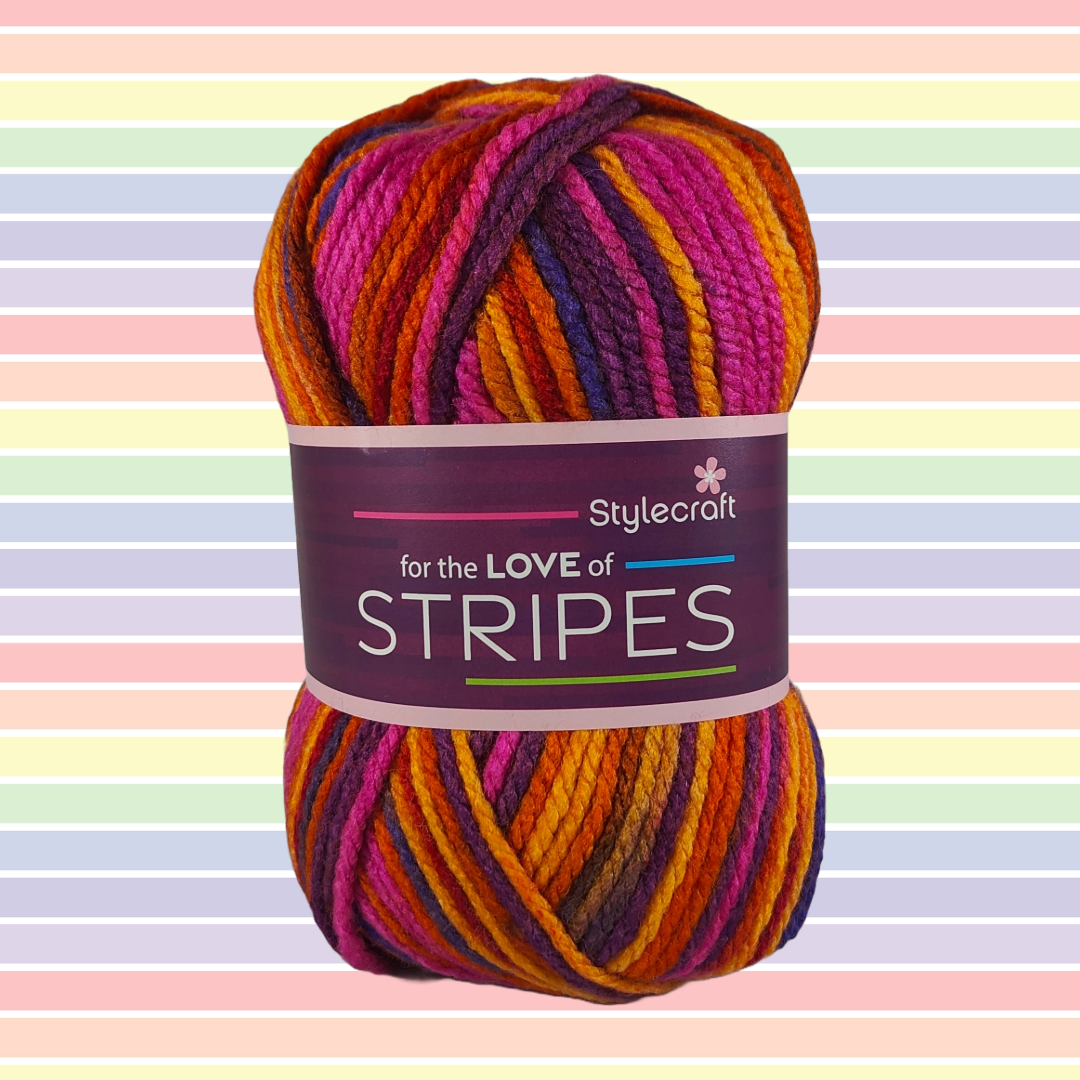 LOVE OF STRIPES Chunky 100g - More Colours Available