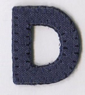Alphabet - Individual Plain Letters - Iron on Motifs