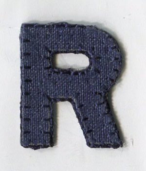 Alphabet - Individual Plain Letters - Iron on Motifs
