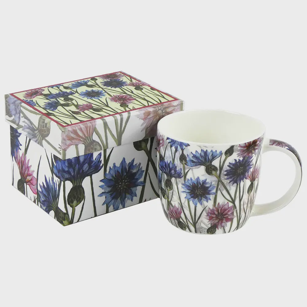 CORNFLOWERS - Bone China Mug - In Gift Box