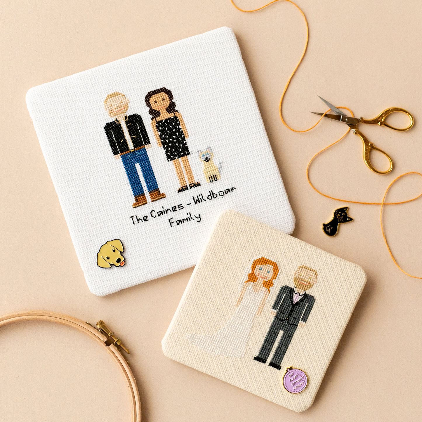 CROSS STITCH KIT - FAMILY - CUSTOMISABLE