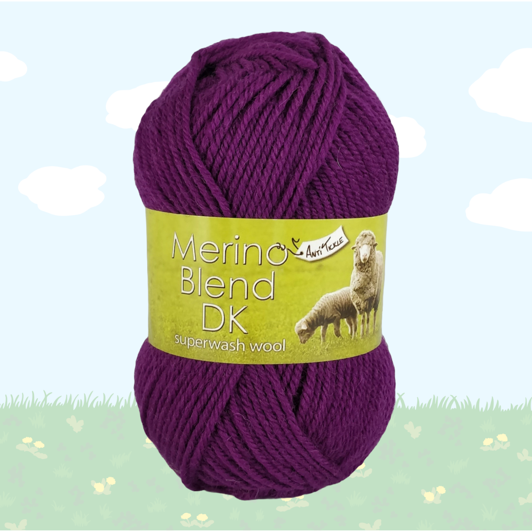 MERINO BLEND DK - 50g -100% Superwash Wool - More Colours Available