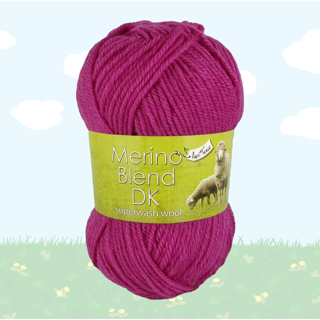 MERINO BLEND DK - 50g -100% Superwash Wool - More Colours Available