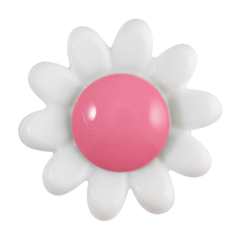 Button with Shank - 14mm - Daisy - 4 Colours Available