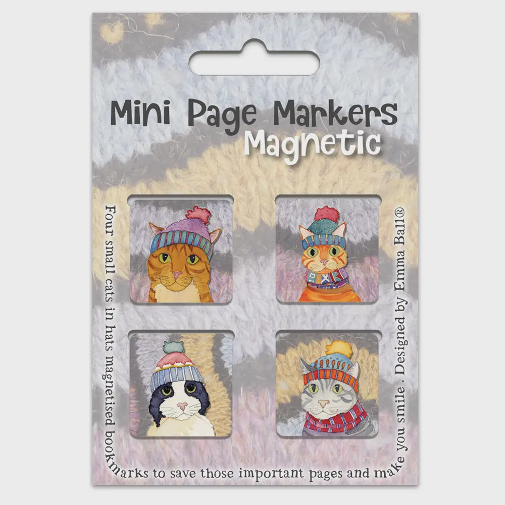 CATS IN HATS - Magnetic Page Markers