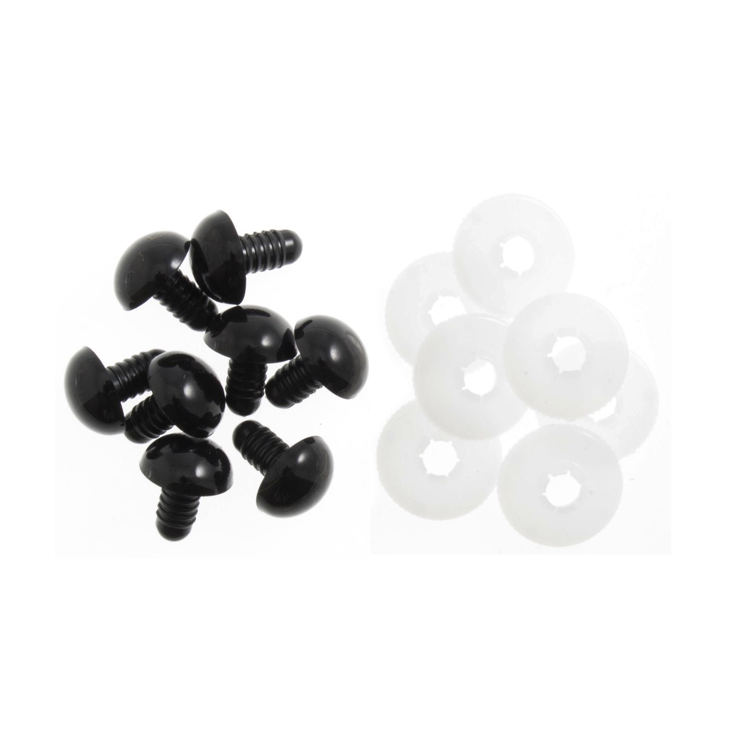 Toy Safety Eyes - Solid Black - 4 Sizes Available