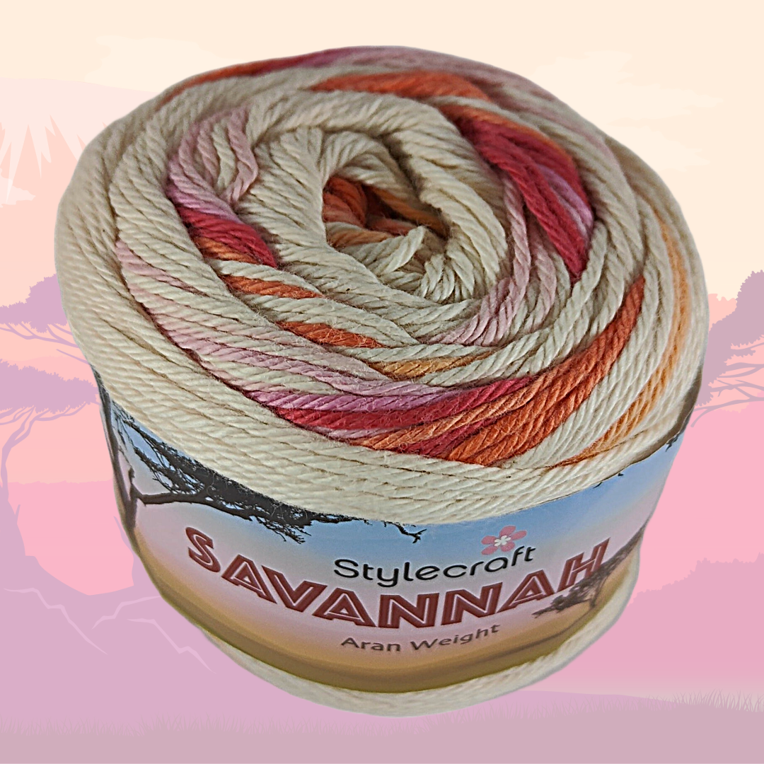 SAVANNAH ARAN 100g - More Colours Available