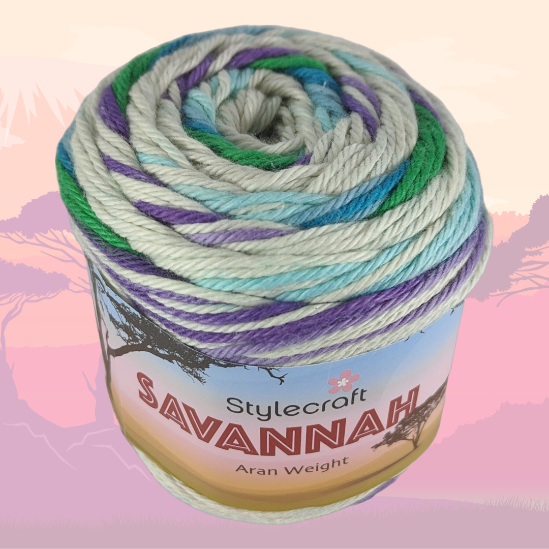 SAVANNAH ARAN 100g - More Colours Available