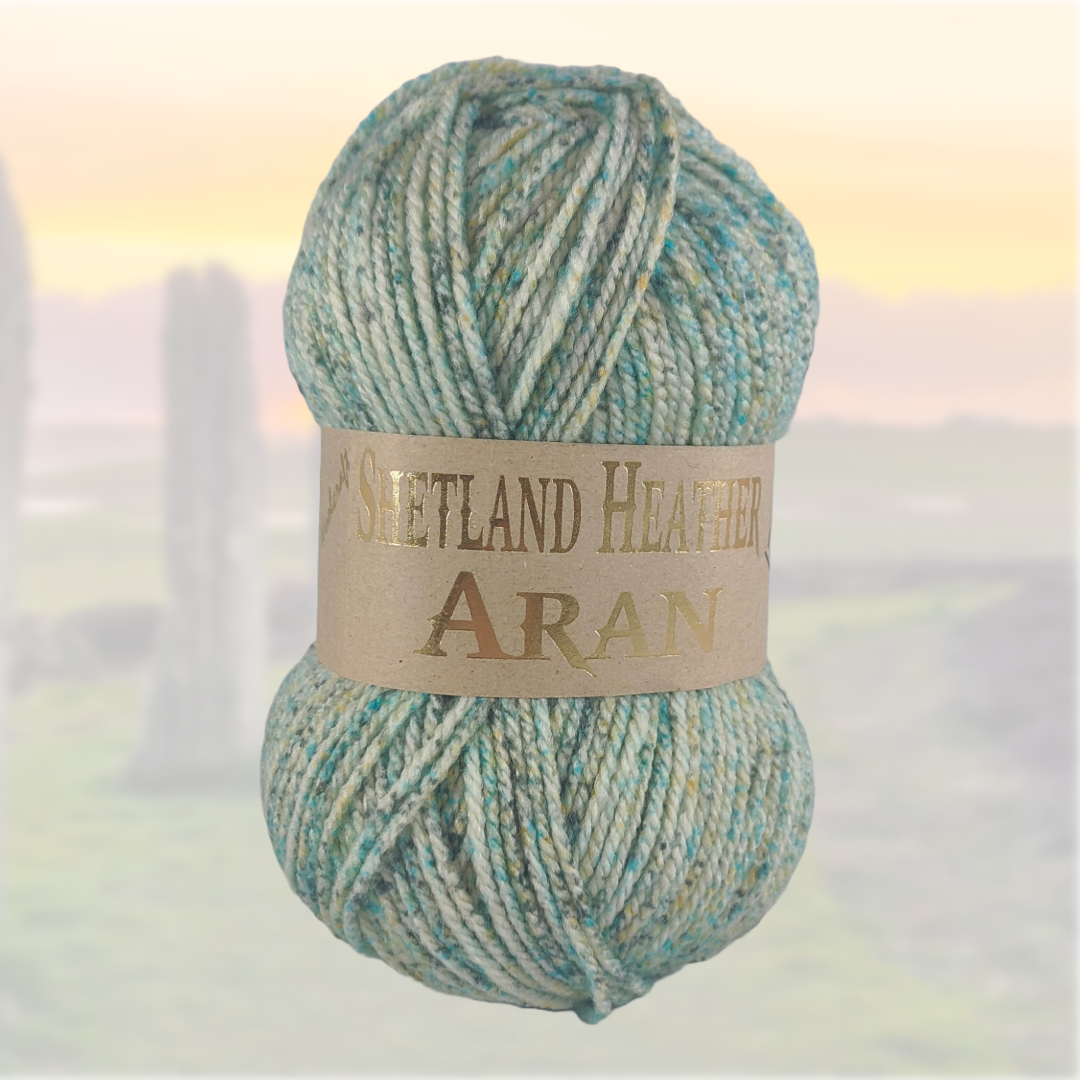 SHETLAND HEATHER ARAN - 100g - More colours available