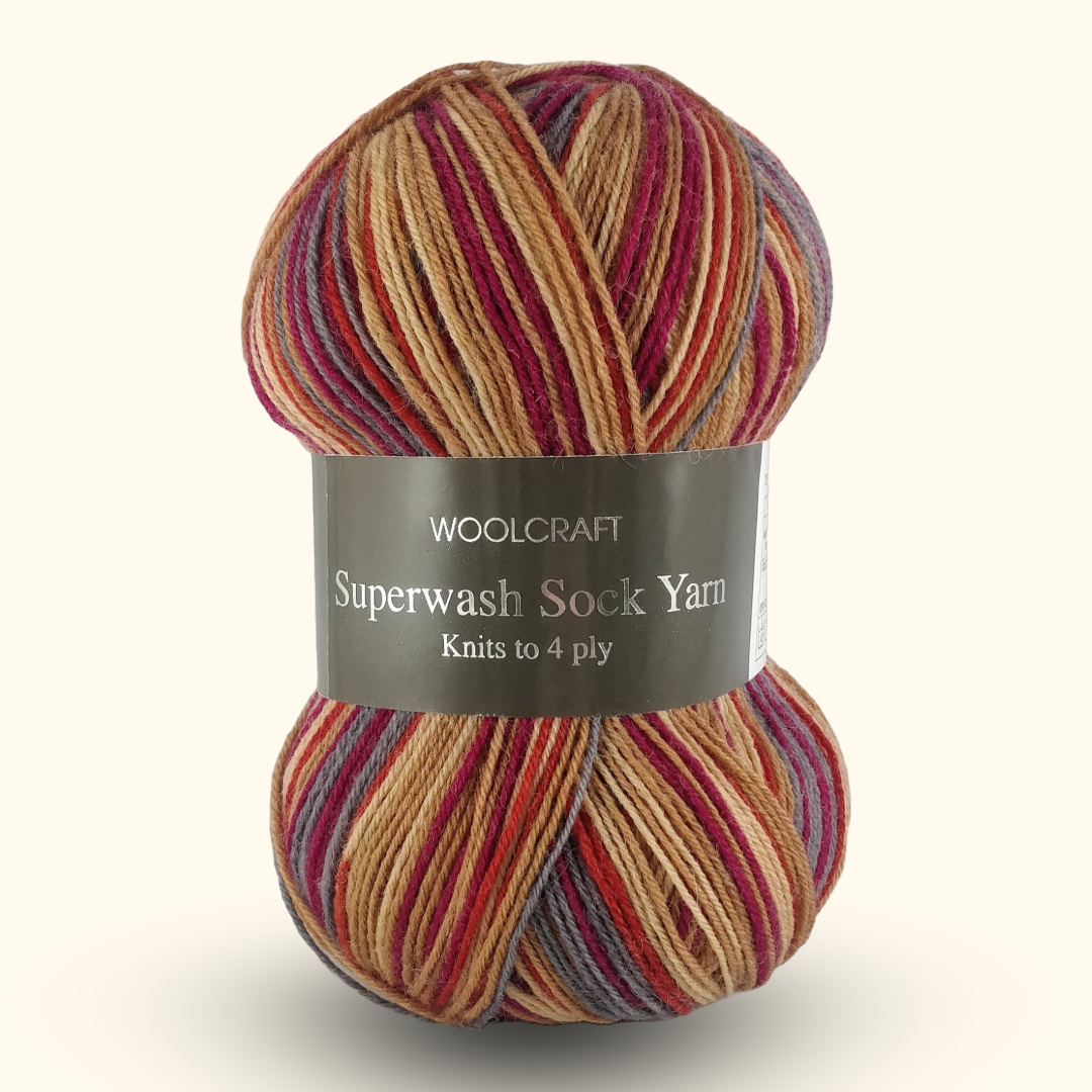 SUPERWASH SOCK WOOL 4PLY 100g - More colours available