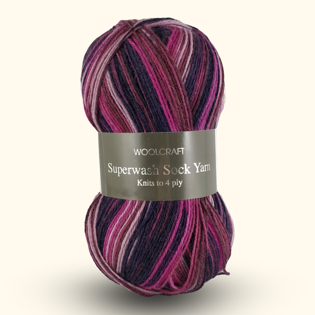 SUPERWASH SOCK WOOL 4PLY 100g - More colours available