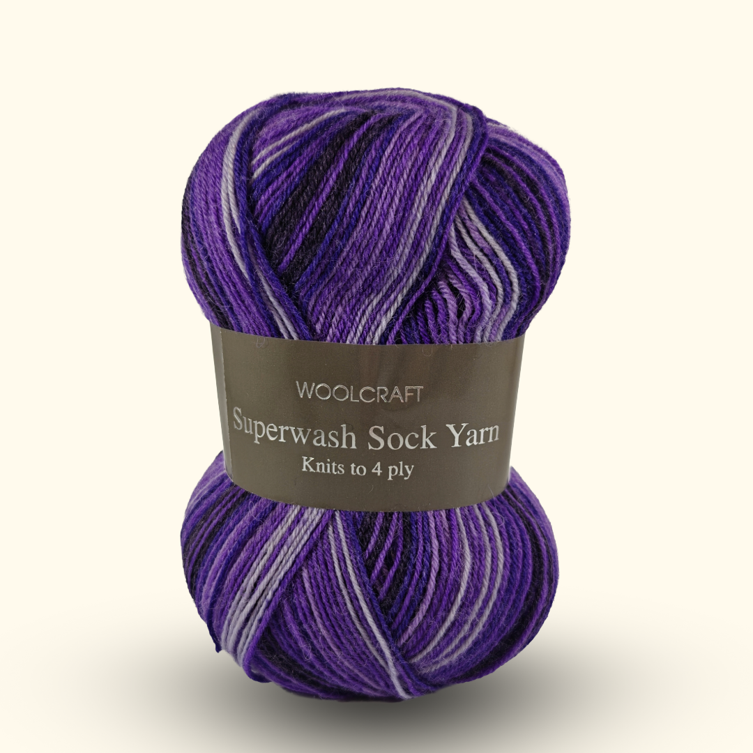 SUPERWASH SOCK WOOL 4PLY 100g - More colours available