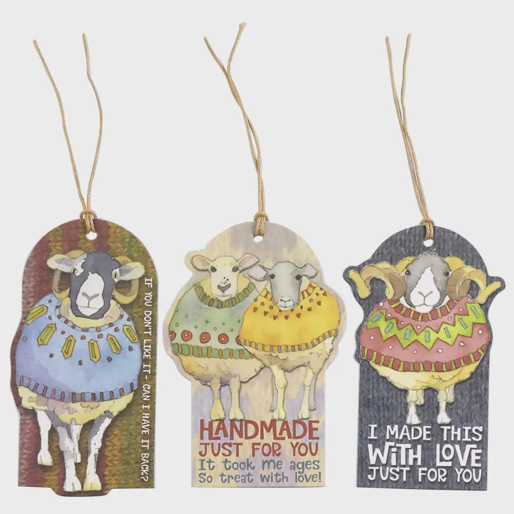 SHEEP IN SWEATERS - Crafting Tags x 12