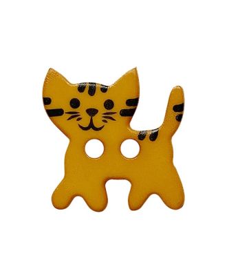 2 Hole Button - 15mm - Cat - 2 Colours Available