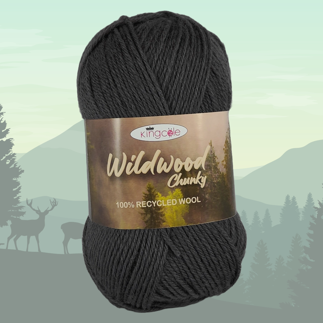 WILDWOOD CHUNKY 100g - 100% Recycled Wool - more colours available