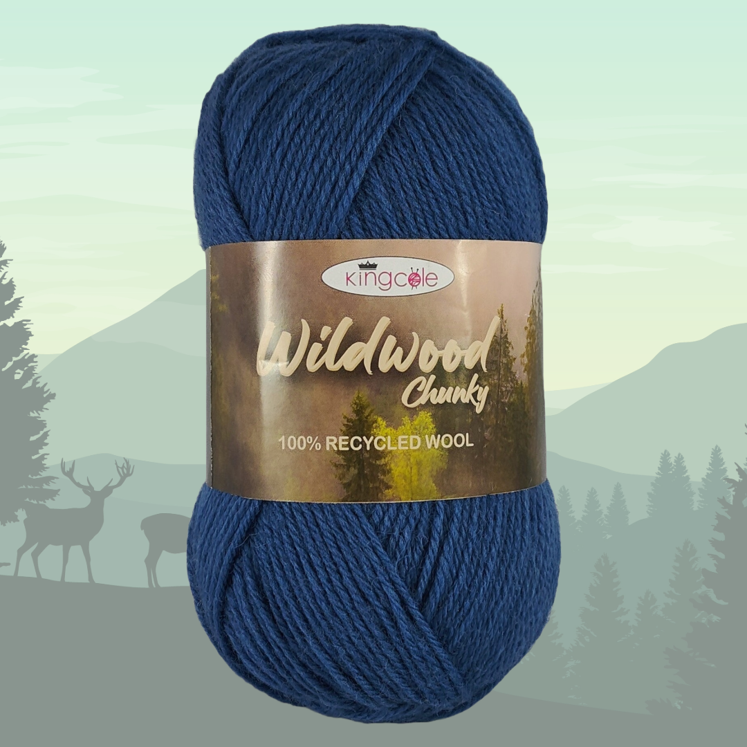 WILDWOOD CHUNKY 100g - 100% Recycled Wool - more colours available