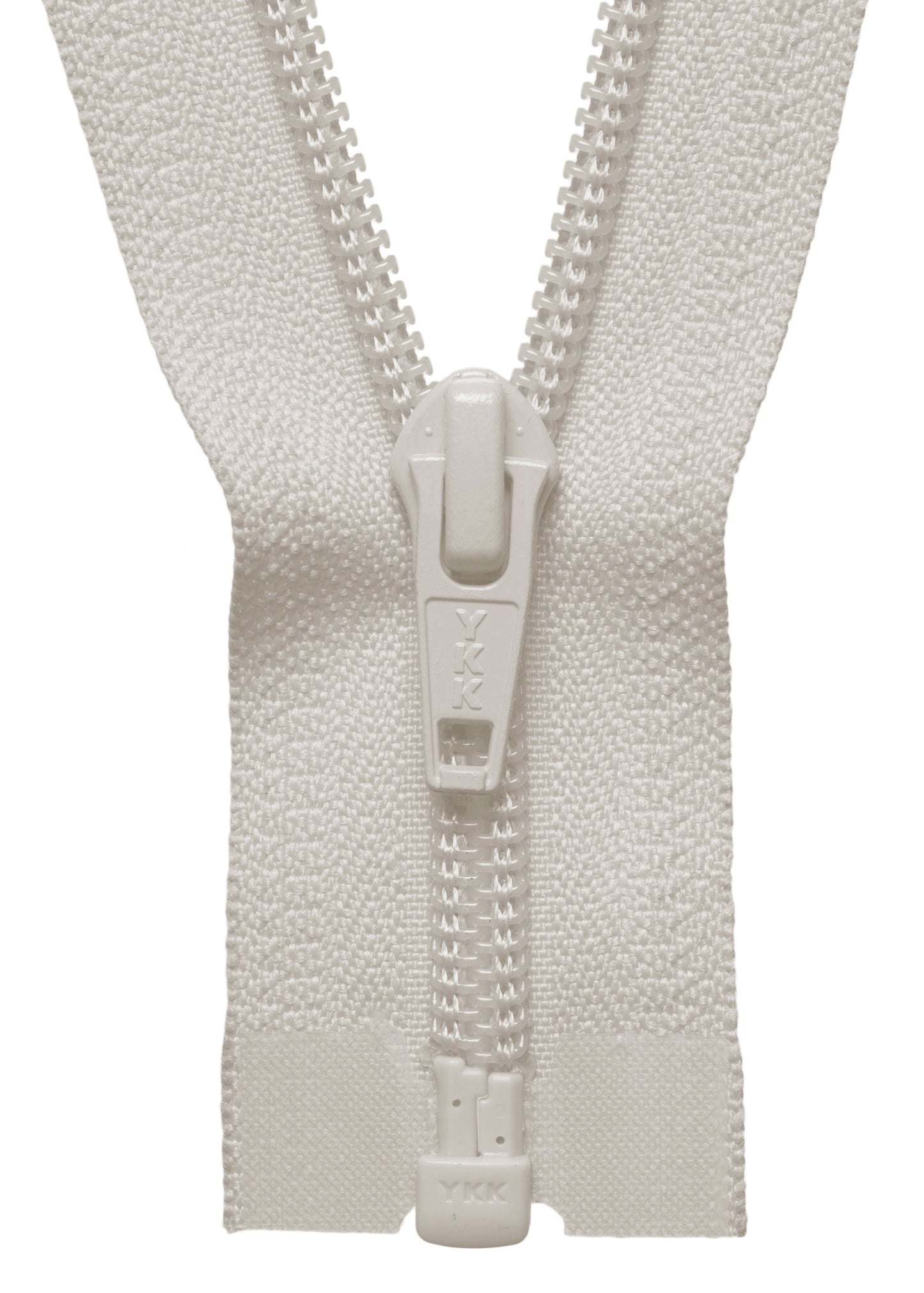 Medium Weight - Nylon Open Ended Zip - IVORY - Various Lengths
