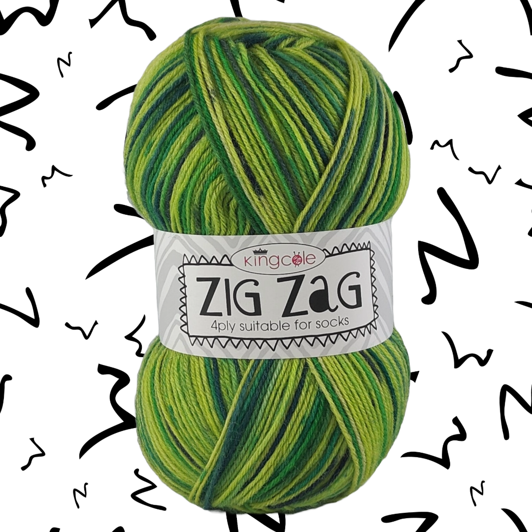ZIG ZAG SOCK YARN 4 PLY 100g - More colours available