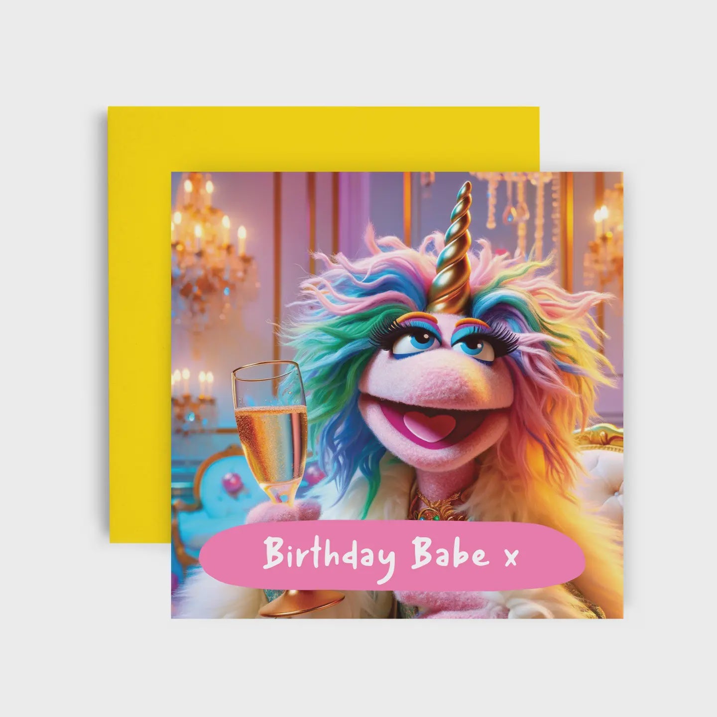 Birthday Babe Unicorn - Birthday Card