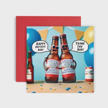 Happy Birthday Bud! - Birthday Card