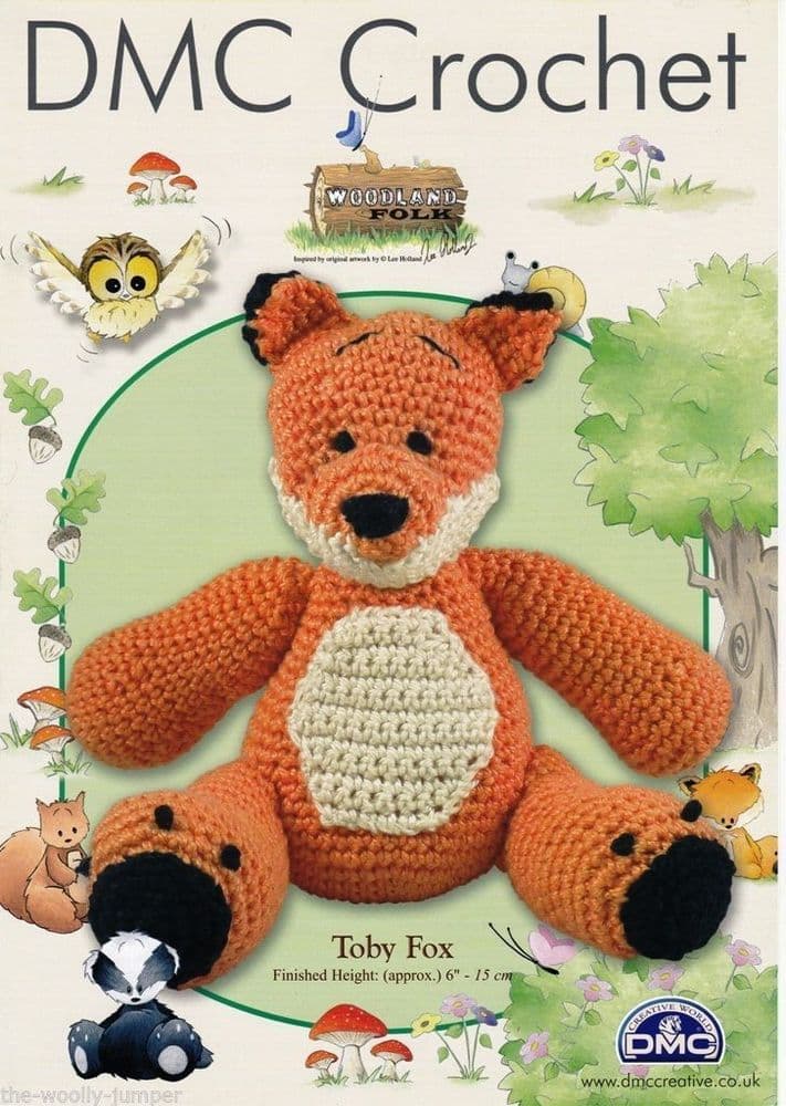 Crochet Pattern - Woodland Folk - Toby Fox - DMC Petra 3 Crochet Cotton