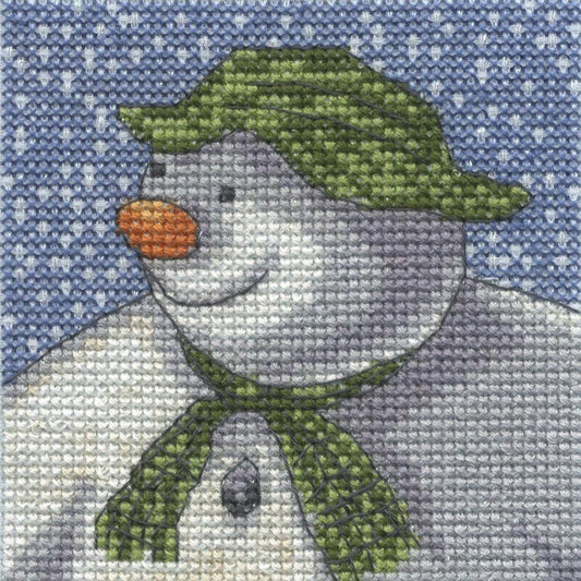 The Snowman and The Snow Dog - It's Snowing - Mini Counted Cross Stitch kit