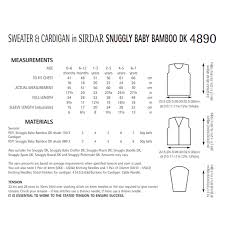 Knitting Pattern 4890 - Sweater & Cardigan in Baby Bamboo DK