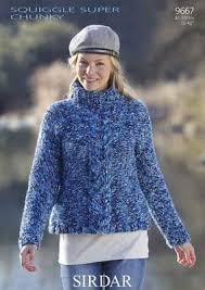 Knitting Pattern 9667 - Sweater in Super Chunky