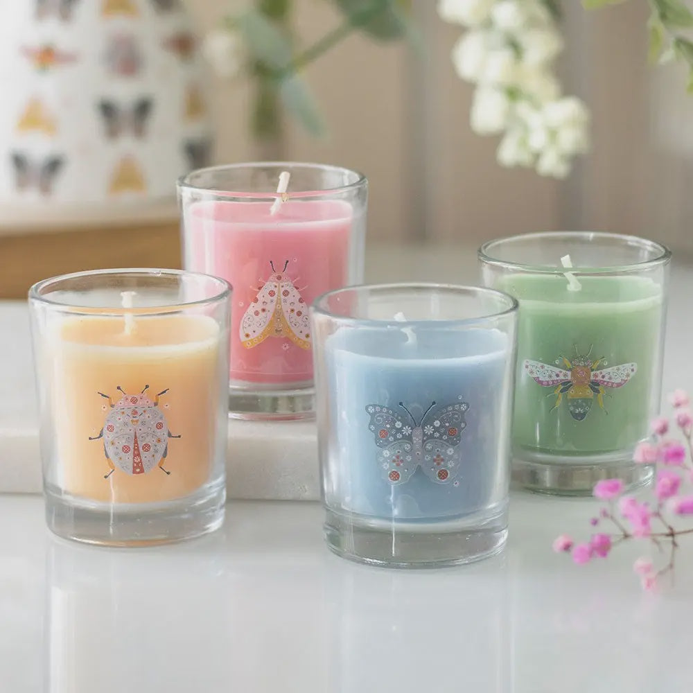 Floral Bug - Frangranced Candles - Set of 4