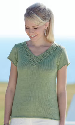 Knitting Pattern 7501 - Sweaters in Cotton DK