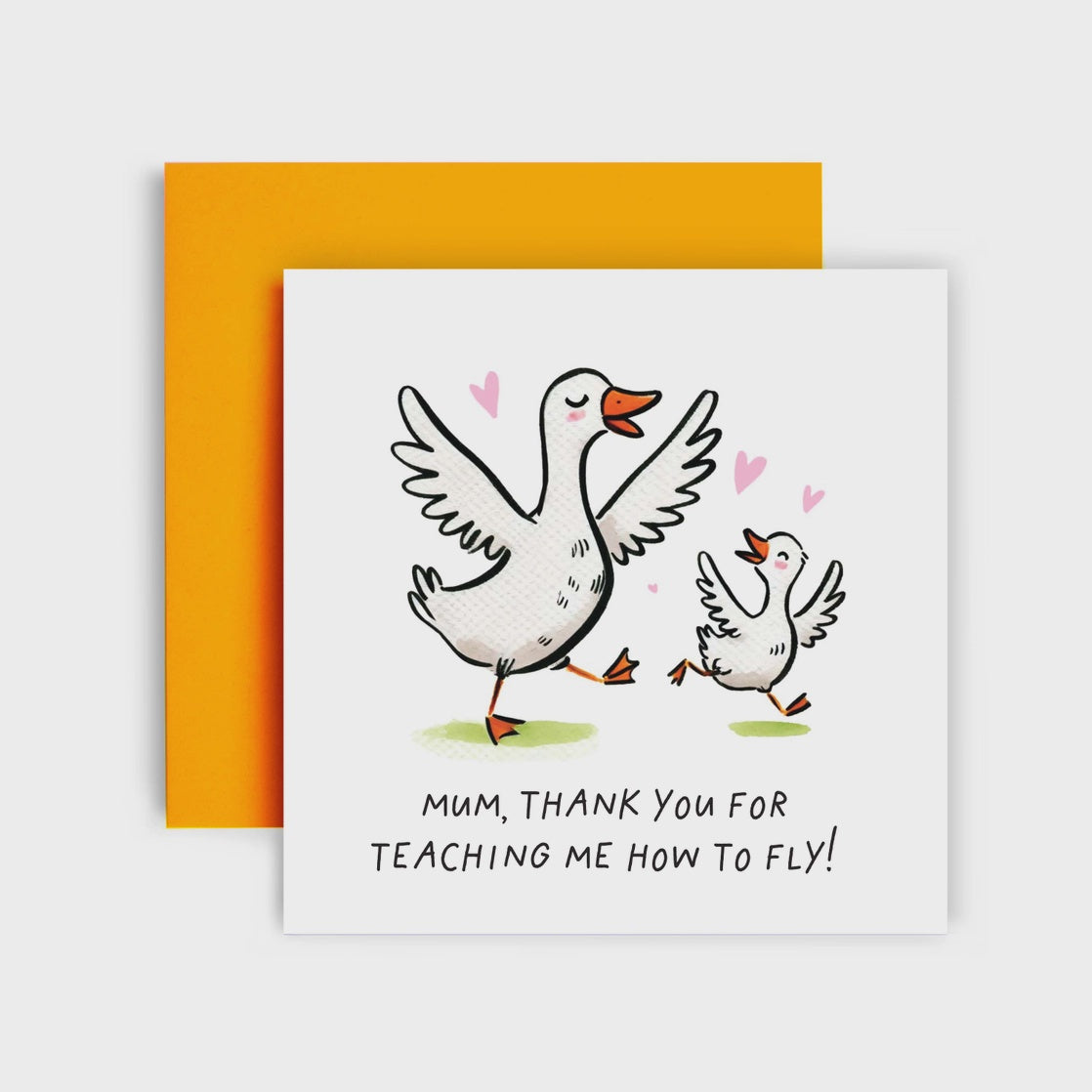 Mum, Thank You For Teaching Me How To Fly - Mothers Day Card