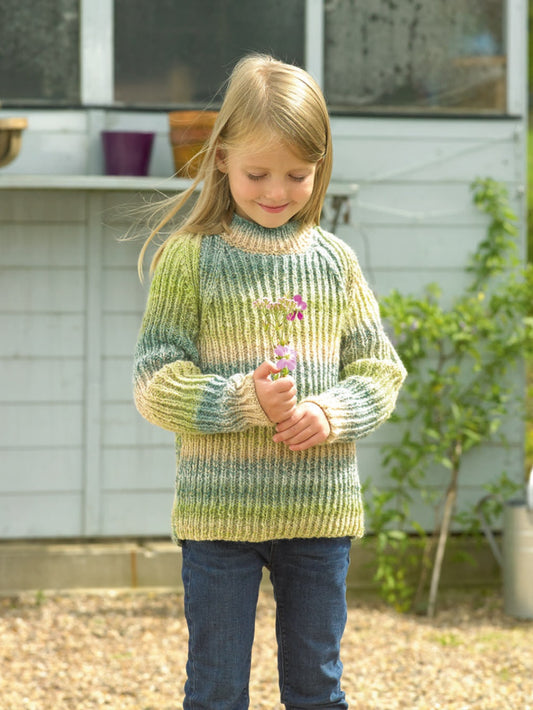 Knitting Pattern JB760 - Children's Sweater in Marble DK