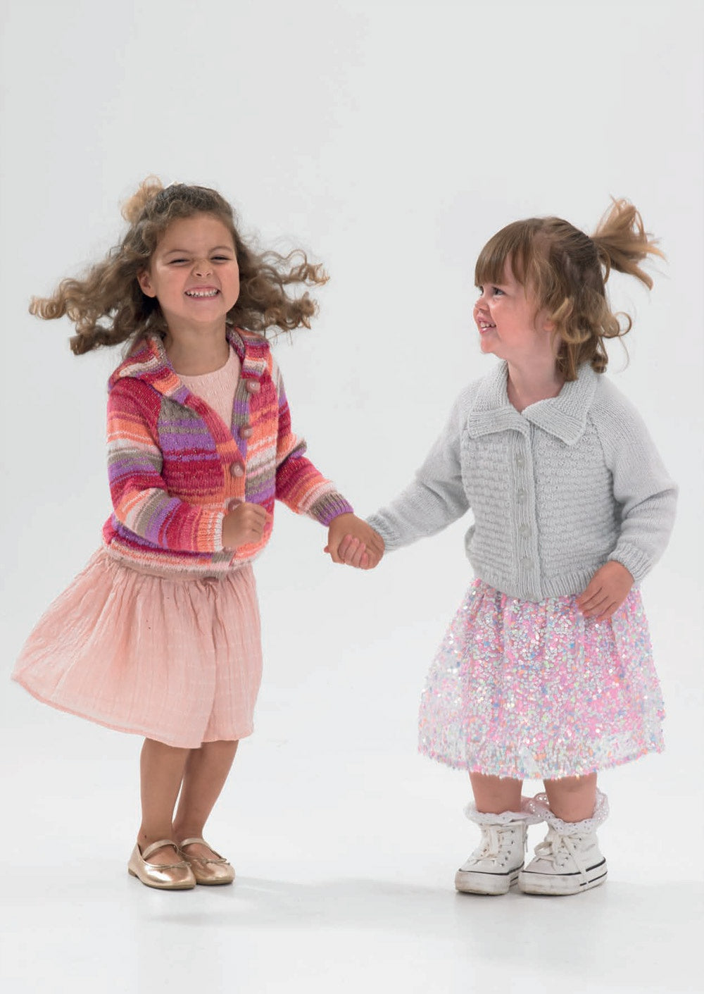 Knitting Pattern JB985 - Children's Hooded Cardigan in Baby Twinkle Prints DK