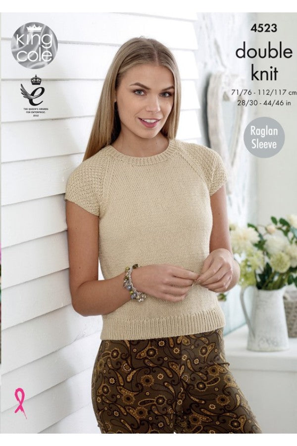 Knitting Pattern 4523- Cradigan & Top in DK