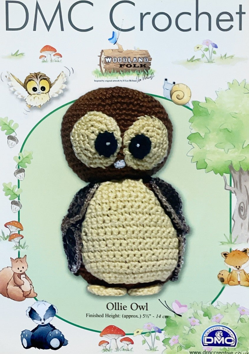 Crochet Pattern - Woodland Folk - Ollie Owl - DMC Petra 3 Crochet Cotton