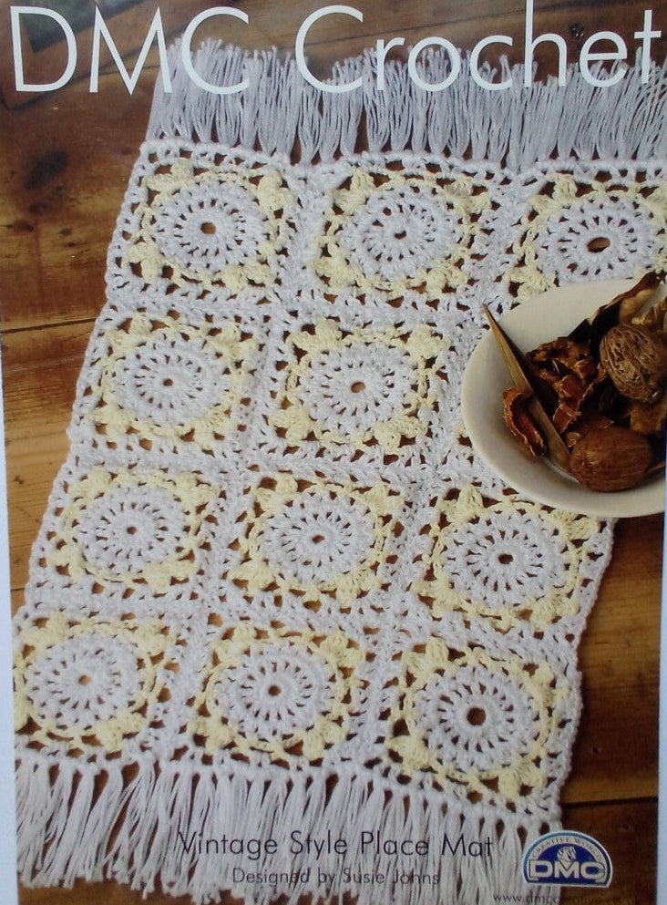 Crochet Pattern - Vintage Style Place Mat in DMC Petra 3 Crochet Cotton