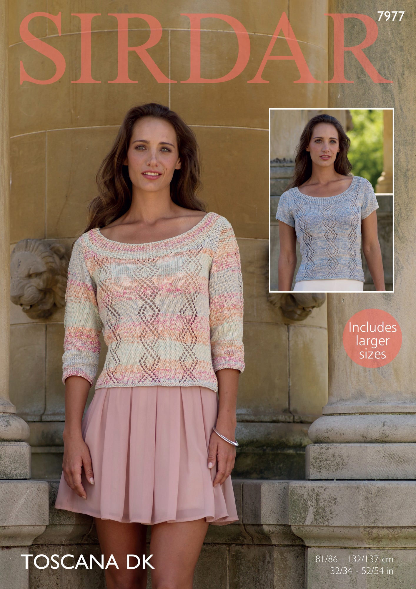 Knitting Pattern 7977 - Tops in Toscana DK