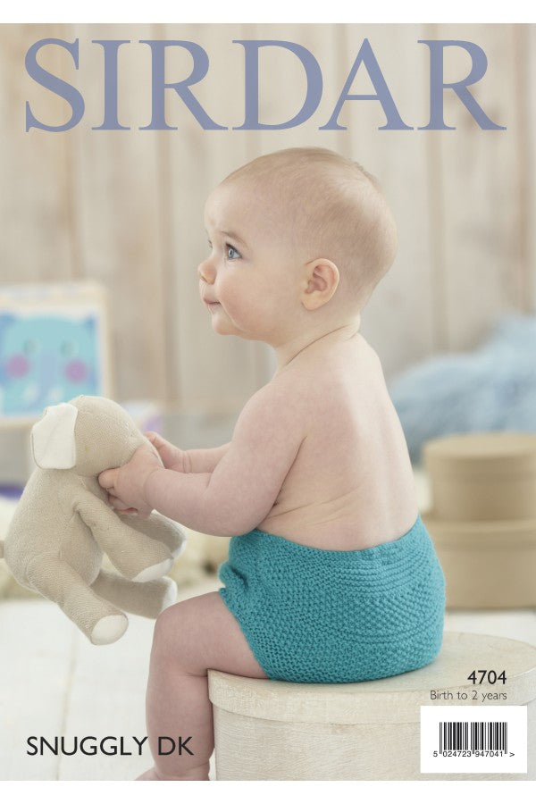 Knitting Pattern 4704 - Nappy Cover in Snuggly DK