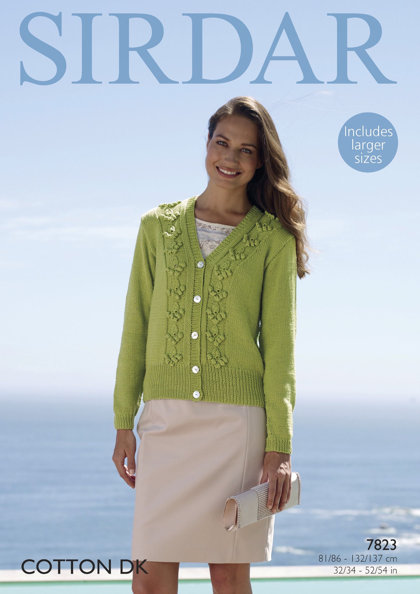 Knitting Pattern 7823 - Cardigan in Cotton DK