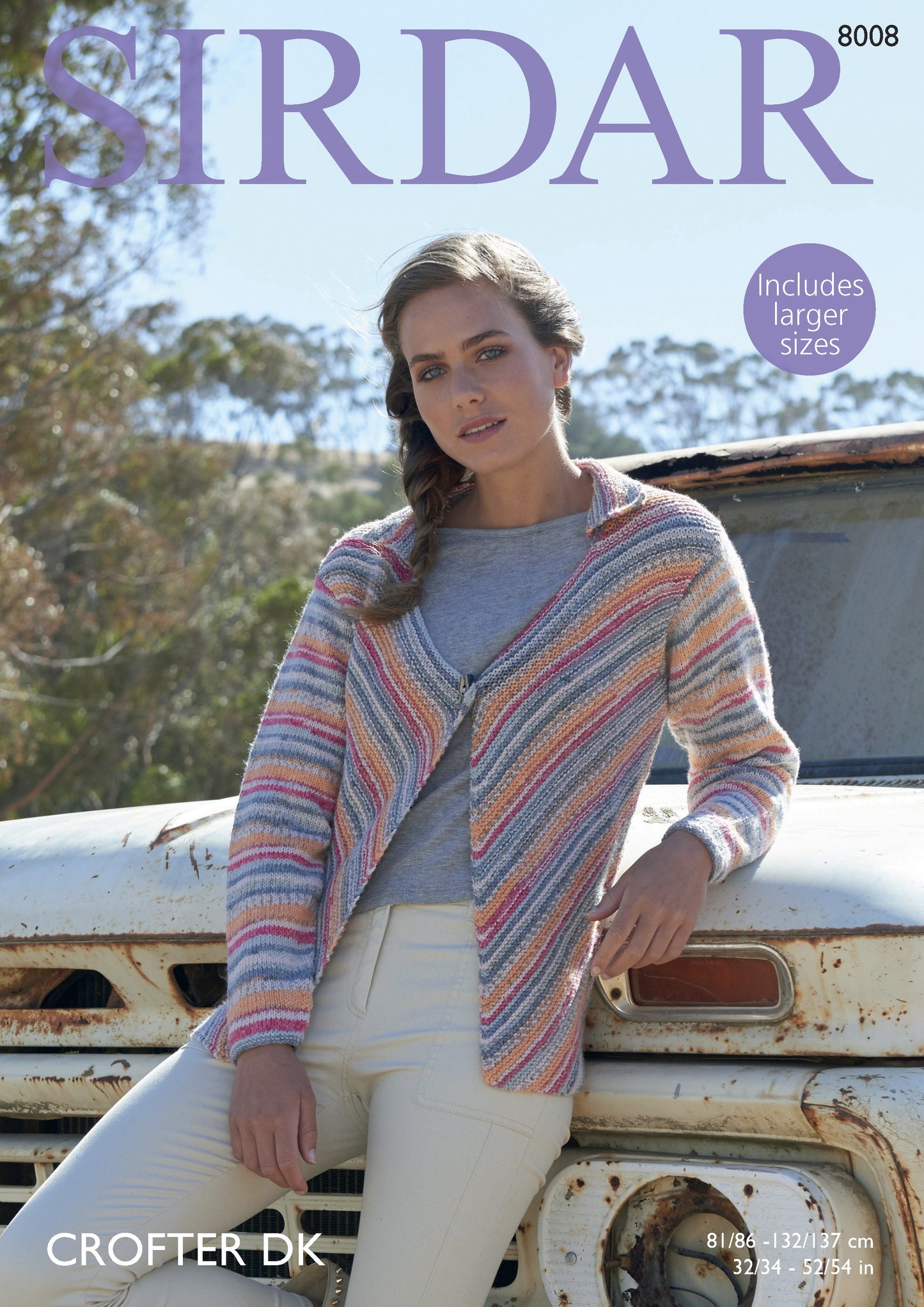 Knitting Pattern 8008 - Jacket in Crofter DK