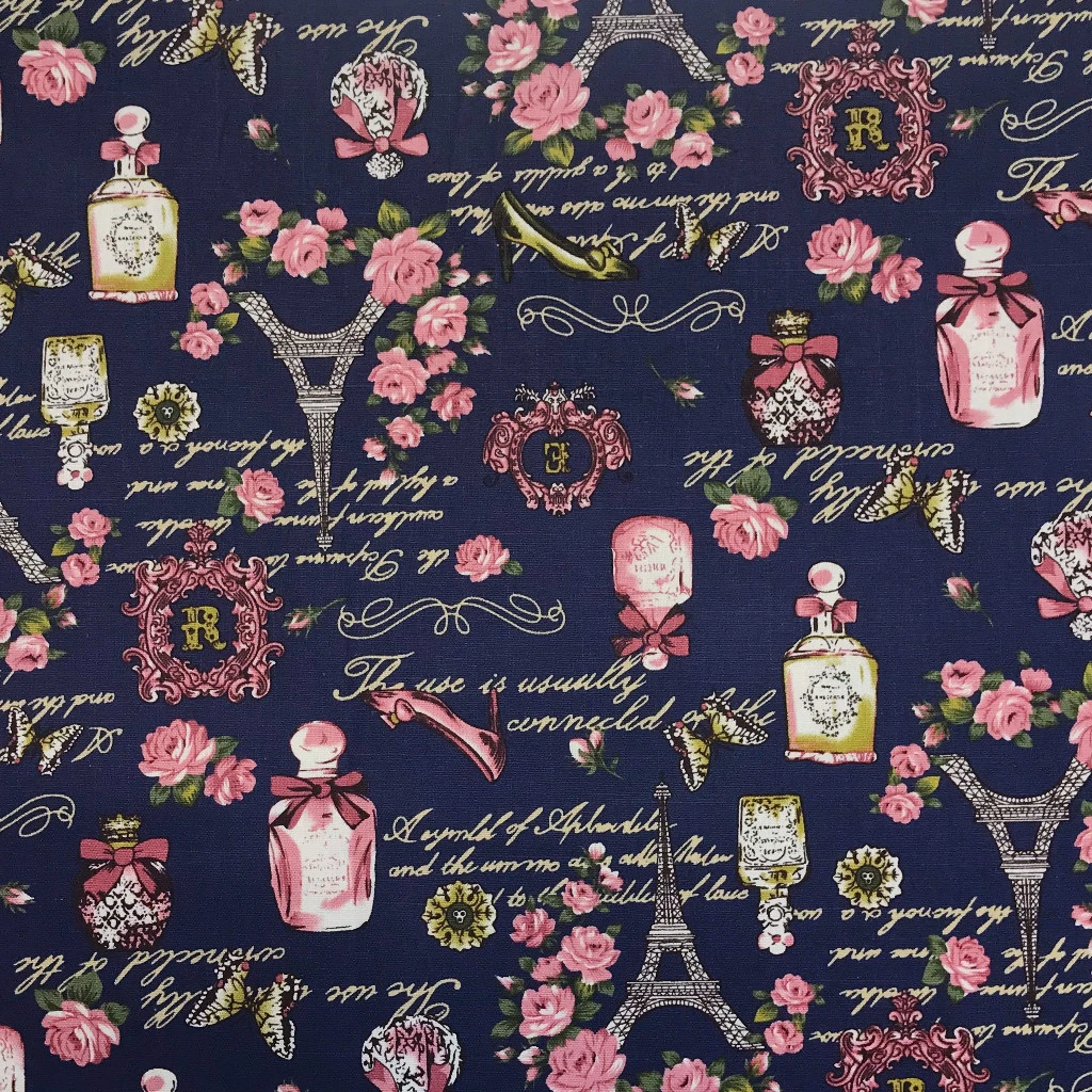 FLEUR ET PARFUM COTTON CANVAS NAVY