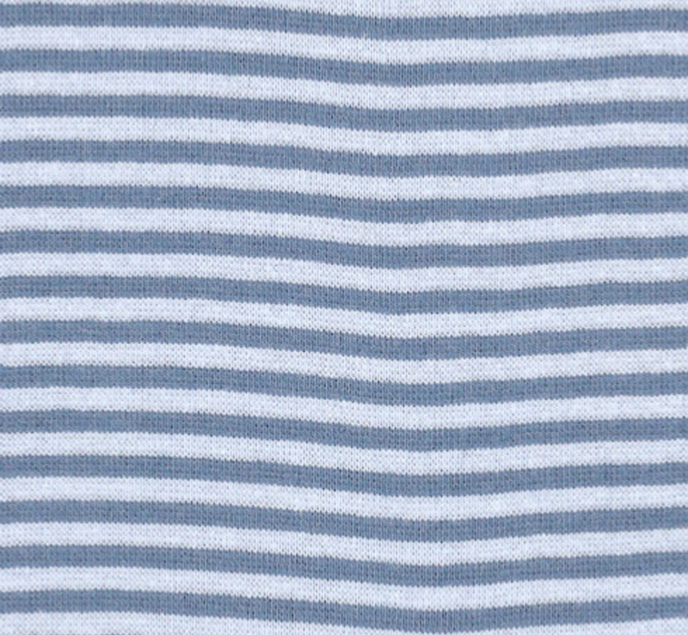 DENIM / LIGHT BLUE STRIPED TUBULAR RIBBING